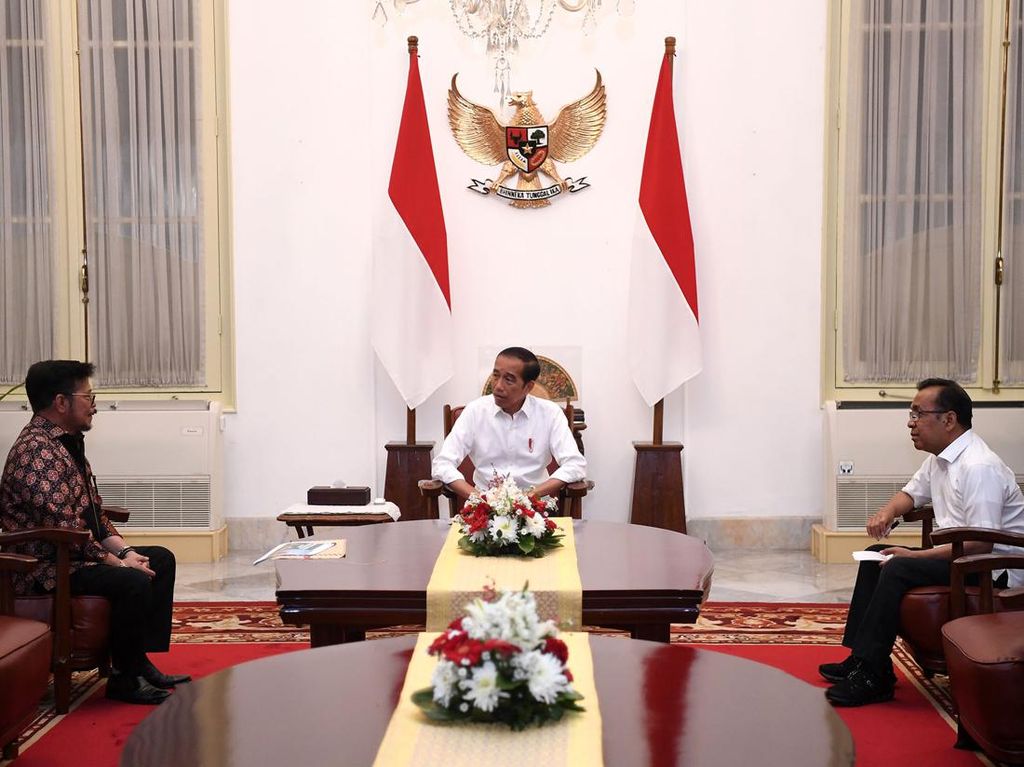 Di Depan Jokowi, Syahrul Yasin Limpo Klaim Produksi Beras 2022 Naik